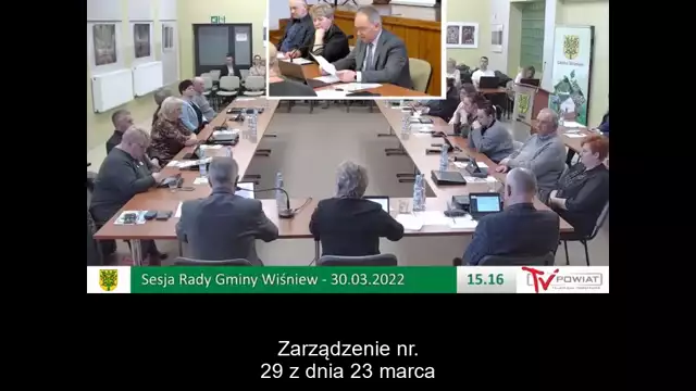 Sesja Rady Gminy Wiśniew – 30.03.2022 - NAPISY (1)