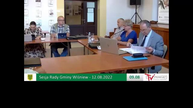 Sesja Rady Gminy Wiśniew – 12.08.2022 / NAPISY (1)