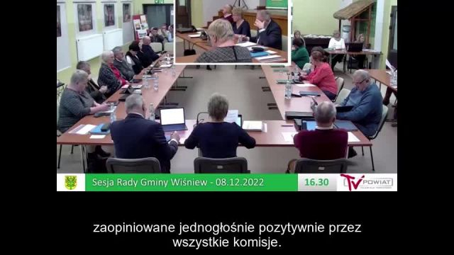 Sesja Rady Gminy Wiśniew – 08.12.2022 / NAPISY (1)