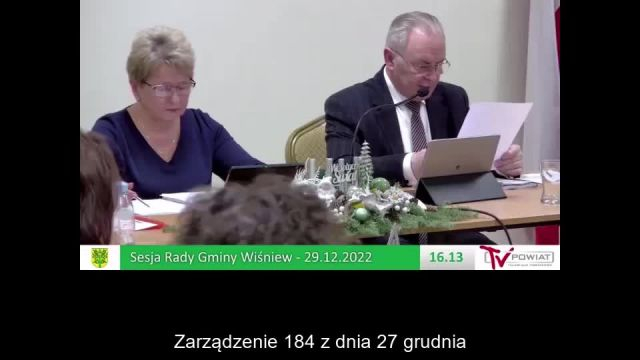 Sesja Rady Gminy Wiśniew – 29.12.2022 / NAPISY (1)