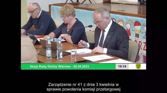 Sesja Rady Gminy Wiśniew – 26.04.2023 / NAPISY (1)