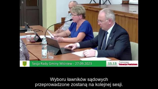Sesja Rady Gminy Wiśniew – 27.09.2023 / NAPISY (1)