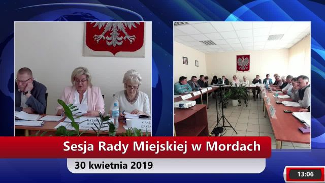 Sesja Rady Miejskiej w Mordach – 30.04.2019 (1)