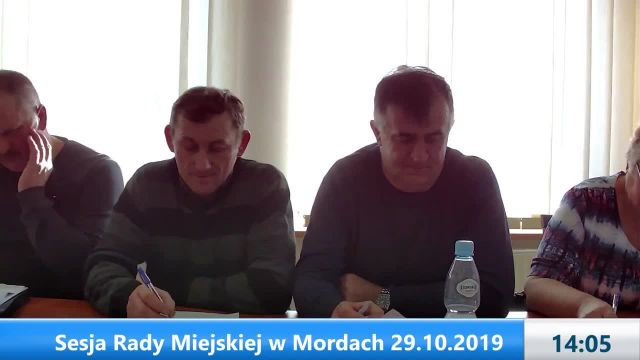 Sesja Rady Miejskiej w Mordach – 29.10.2019 (1)