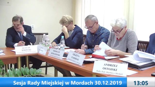 Sesja Rady Miejskiej w Mordach – 30.12.2019 (1)