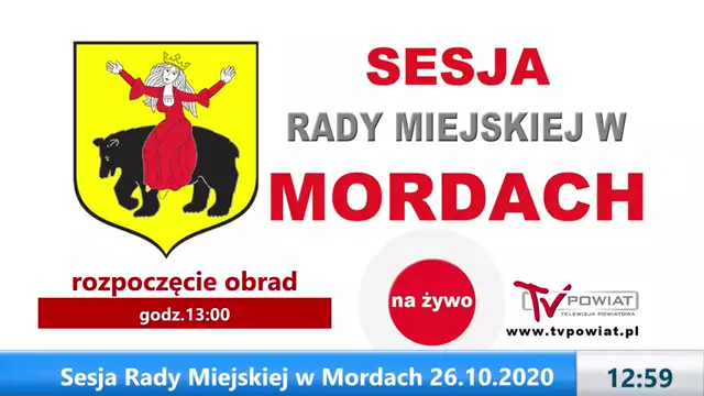 Sesja Rady Miejskiej w Mordach - 26.10.2020 (1)