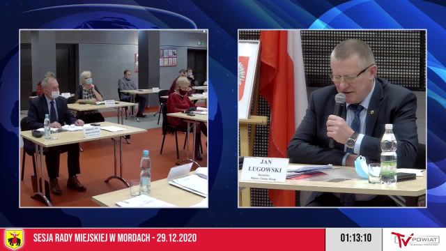 Sesja Rady Miejskiej w Mordach - 29.12.2020 (1)