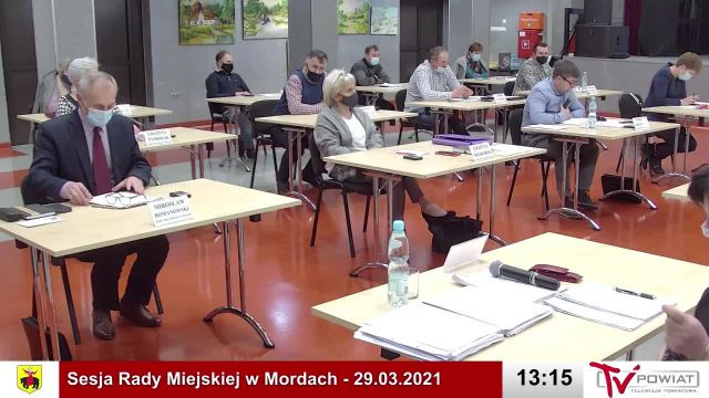Sesja Rady Miejskiej w Mordach - 29.03.2021 (1)