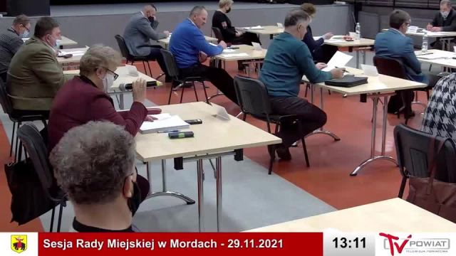 Sesja Rady Miejskiej w Mordach – 29.11.2021 (1)