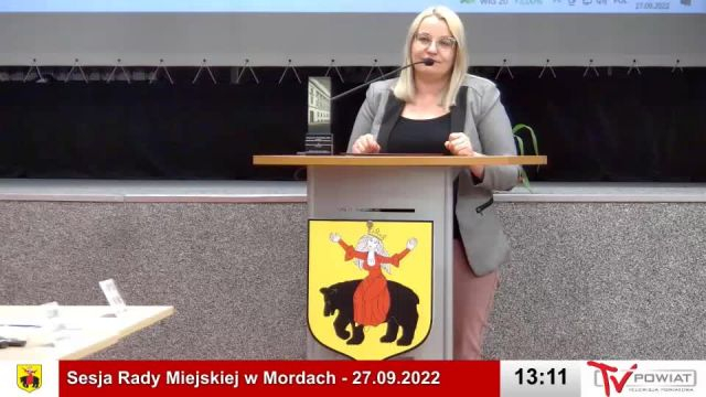 Sesja Rady Miejskiej w Mordach – 27.09.2022 (1)