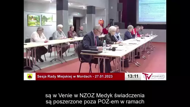 Sesja Rady Miejskiej w Mordach – 27.01.2023 / NAPISY (1)