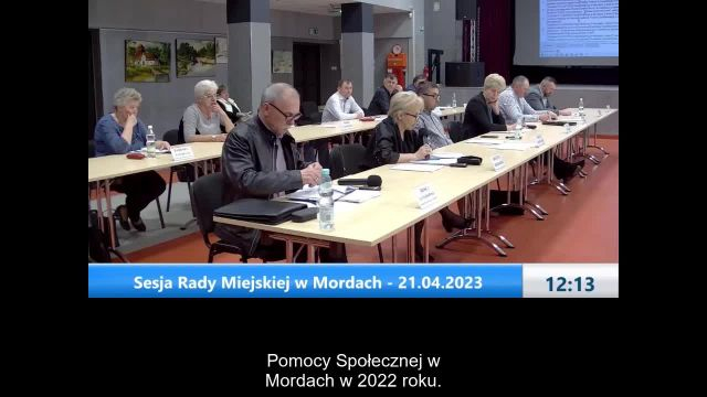 Sesja Rady Miejskiej w Mordach – 21.04.2023 / NAPISY (1)