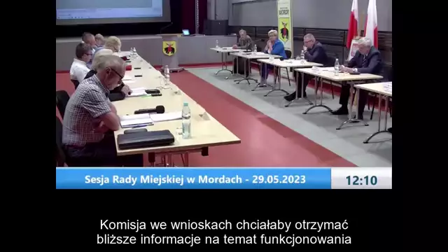 Sesja Rady Miejskiej w Mordach – 29.05.2023 / NAPISY (1)