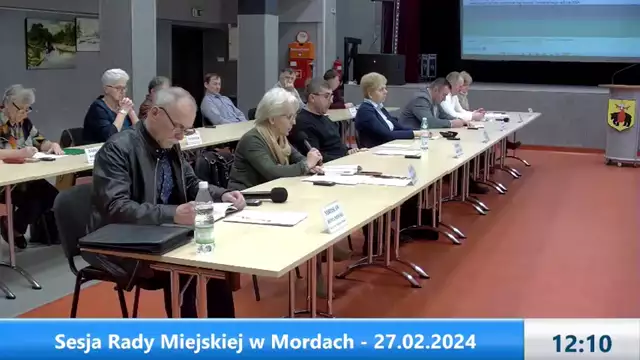 Sesja Rady Miejskiej w Mordach – 27.02.2024
