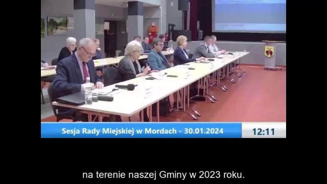 Sesja Rady Miejskiej w Mordach – 30.01.2024 / NAPISY