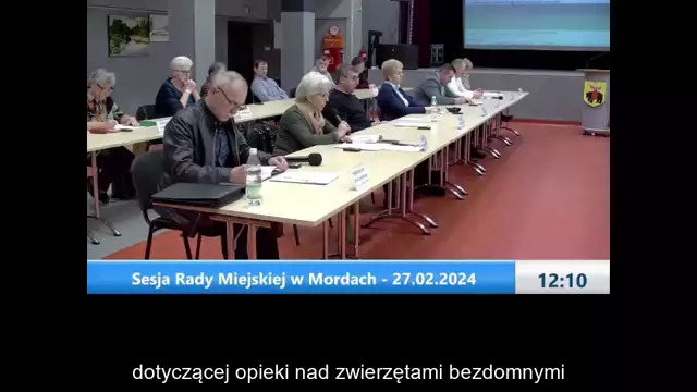Sesja Rady Miejskiej w Mordach – 27.02.2024 / NAPISY